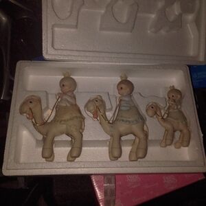 Precious Moments Nativity Enesco Camel Ride Doll Set with Cream and Tan Accents